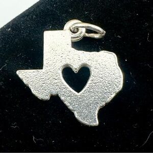 JAMES AVERY Sterling Silver State Texas Deep in the Heart of Texas Charm Pendant